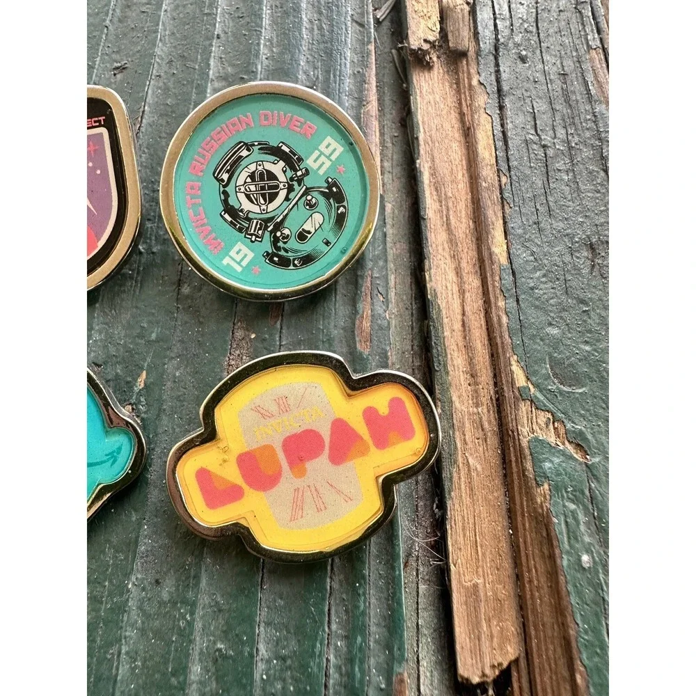 INVICTA‎ Watch Lapel Pins Set Of 4 Lupan SUBAQUA 2012 1959 Swiss Made